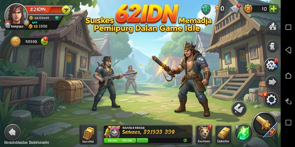 Gameplay Idle seru dan menarik dari 62IDN.