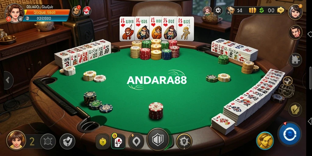 Screenshot gameplay QiuQiu penuh aksi dari ANDARA88.