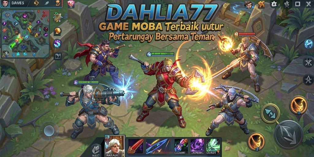Tampilan gameplay intens dari DAHLIA77 dalam pertempuran.