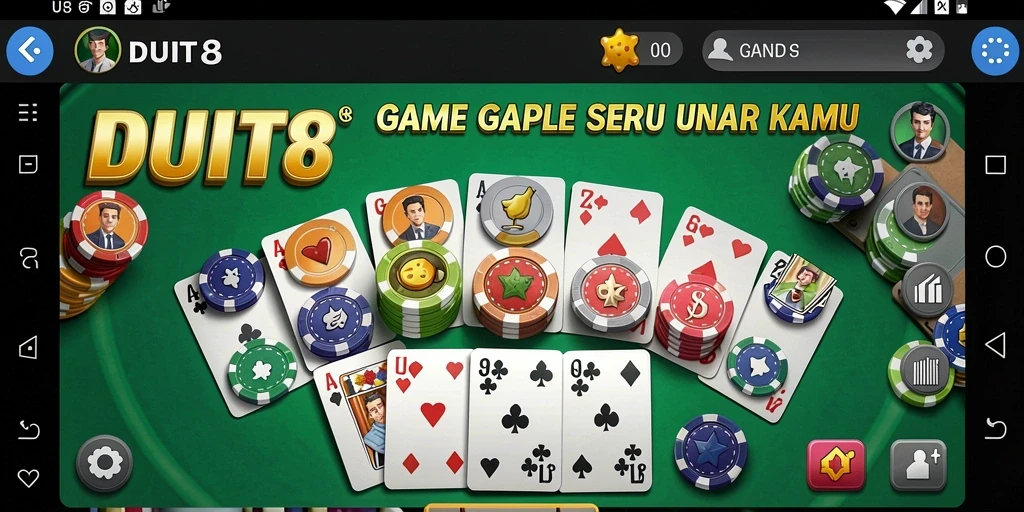 Tampilan gameplay DUIT8 yang seru dan interaktif.