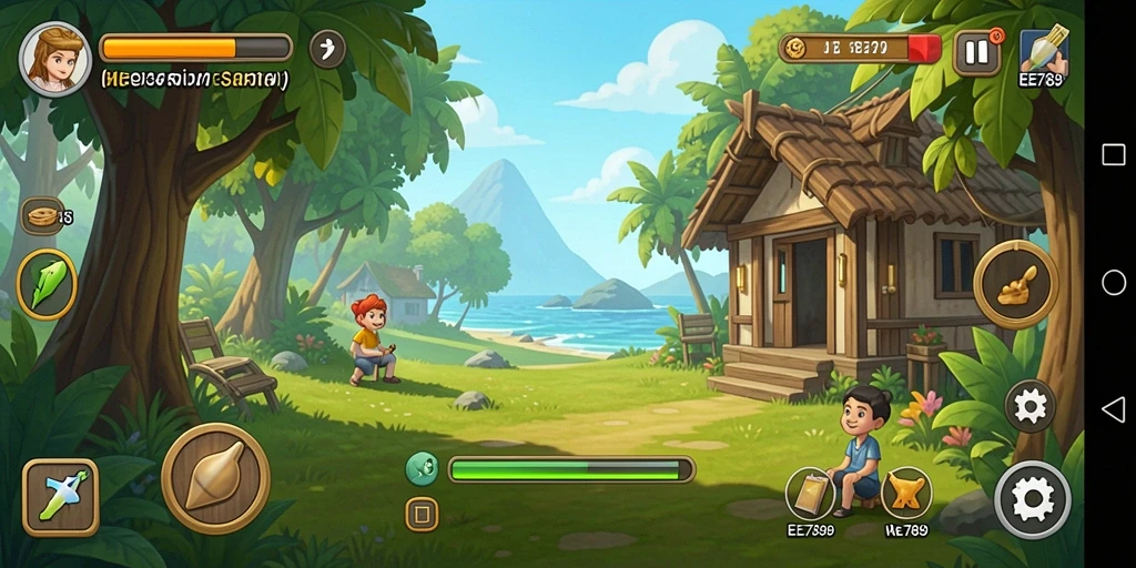 Screenshot gameplay <strong>EE789</strong> menunjukkan kesenangan bermain game santai.