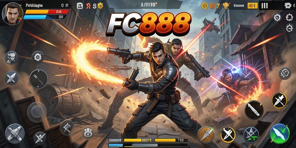 Tampilan gameplay FC888 yang mengesankan dan penuh aksi.