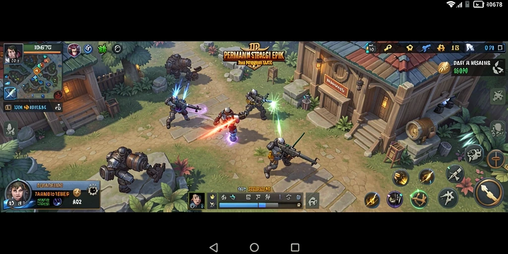 Tampilan gameplay ID678 dengan strategi taktis yang mendebarkan.