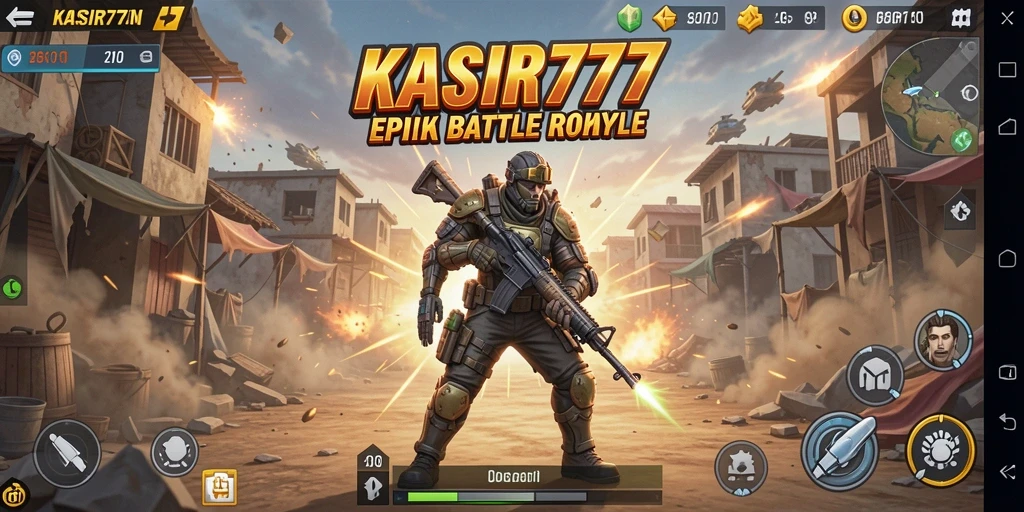 Tangkapan layar menunjukkan aksi seru dalam pertempuran Battle Royale.