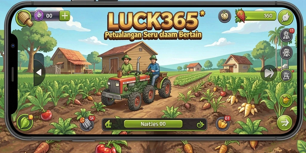 Tampilan gameplay LUCK365 yang menarik dan penuh warna.