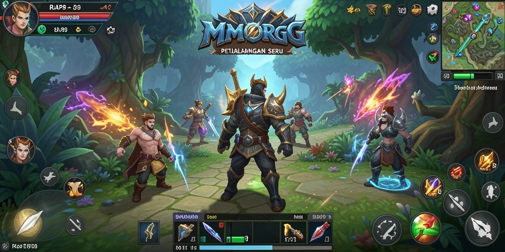 Tampilan gameplay seru dalam dunia RPG yang epik.