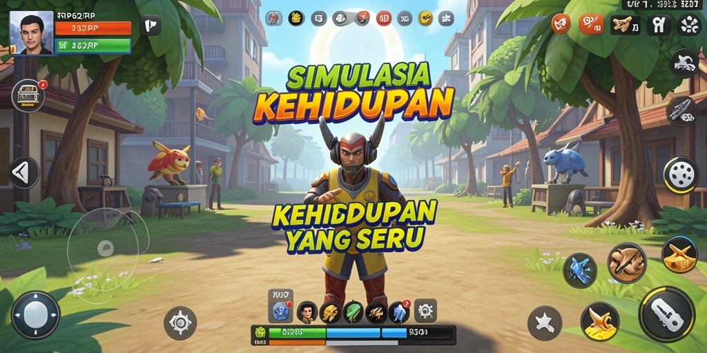 Screenshot utama RP62RP menampilkan aksi gameplay Simulation yang seru dan interaktif.