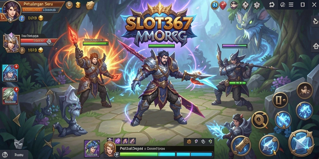 Tampilan permainan MMORPG yang seru dan interaktif.