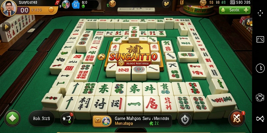 Tampilan gameplay SUNGAITOTO yang menarik dalam permainan Mahjong.