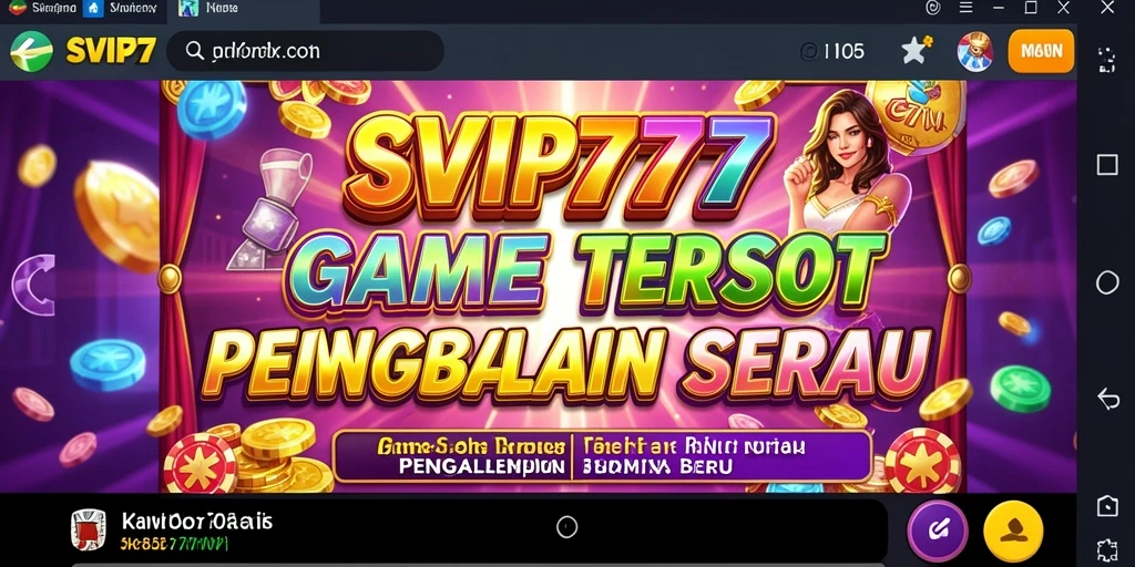 Screenshot menunjukkan tampilan visual menawan dari gameplay Slot.