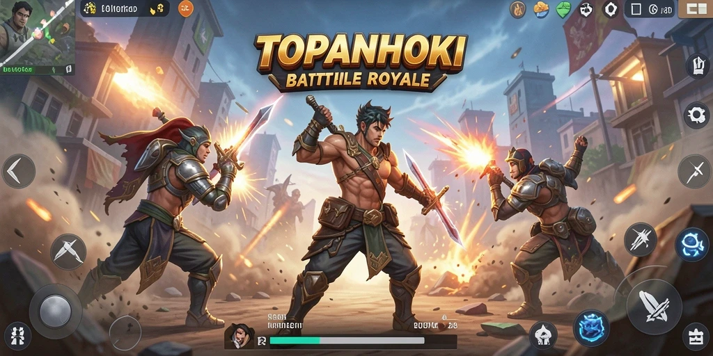 Gameplay seru dan mendebarkan dalam TOPANHOKI.