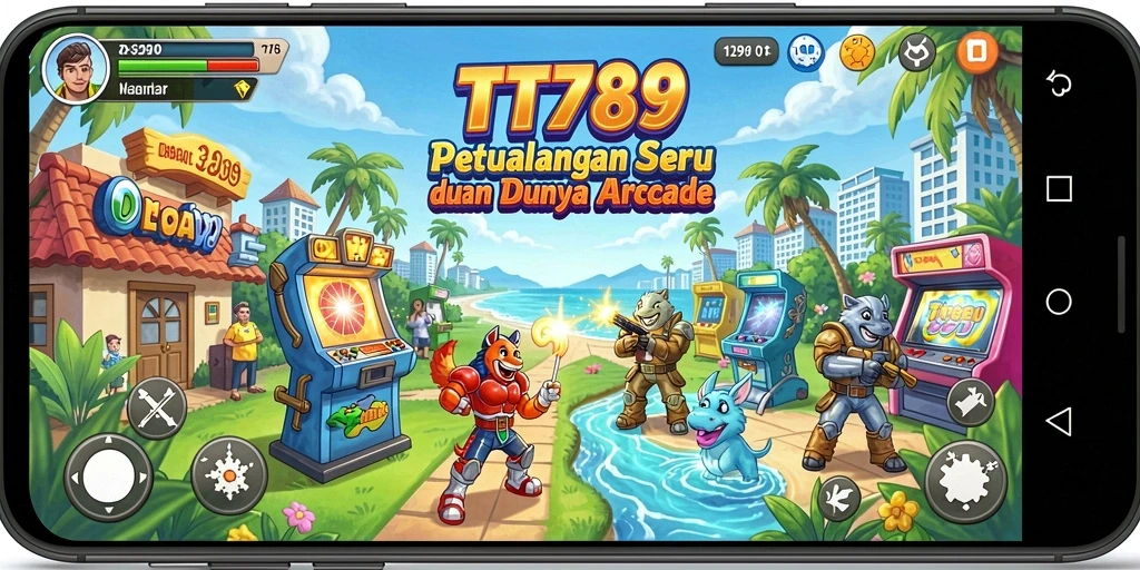 Tangkapan layar utama dari gameplay <strong>TT789</strong> menampilkan aksi seru dan karakter yang menggemaskan.